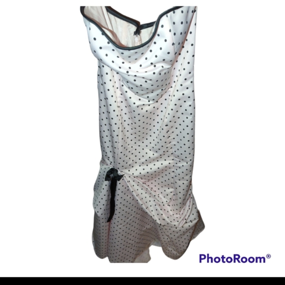 💥 women's sz13/14 pink polkadot dress - Picture 2 of 4